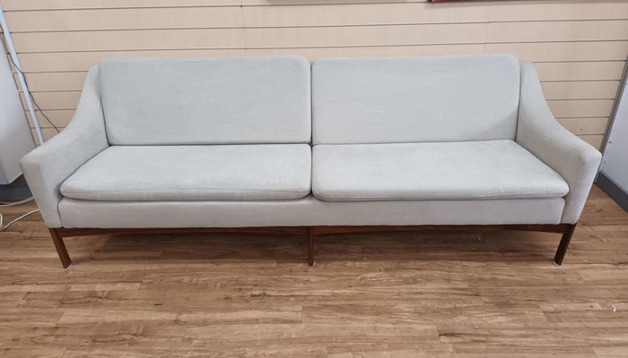 Mid Century Danish Sofa Rosewood Vintage Settee 1960's Reupholstered