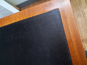 Mid Century Compact Desk Leather Top Dressing Table Uniflex Restored 1960