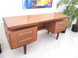 Mid Century G Plan Fresco Dressing Table +  Mirror / Desk Vintage Teak 1960 Refinished