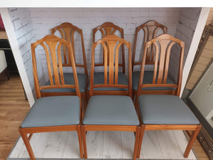 Mid Century Vintage Parker Knoll Nathan Dining Chairs x 6 Teak