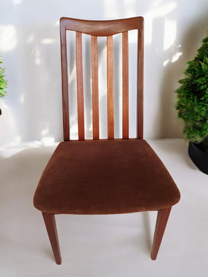 Mid Century Vintage G Plan Fresco Dining Chairs & Carvers  x 6 Retro Teak E Gomme