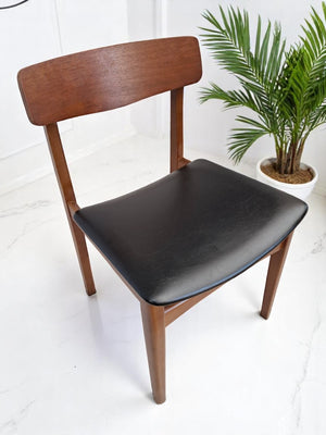 Vintage Mid Century G Plan Style Dining Chairs x 4 Retro Danish Chairs 1960
