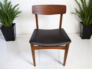 Vintage Mid Century G Plan Style Dining Chairs x 4 Retro Danish Chairs 1960
