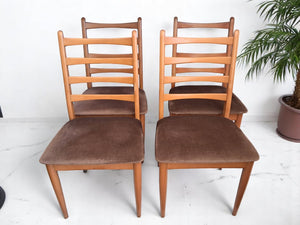 Vintage Mid Century Schreiber Dining Table Extending + 4 x Dining Chairs 1970