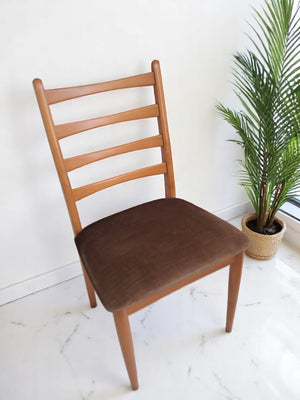 Vintage Mid Century Schreiber Dining Table Extending + 4 x Dining Chairs 1970