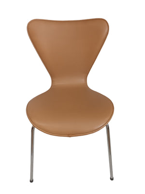 Mid Century Vintage Dining Chairs Reception Chairs Stackable Style of Fritz Hansen "Series 7" x 2 Chairs
