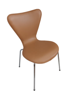 Mid Century Vintage Dining Chairs Reception Chairs Stackable Style of Fritz Hansen "Series 7" x 4 Chairs