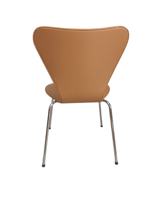 Mid Century Vintage Dining Chairs Reception Chairs Stackable Style of Fritz Hansen "Series 7" x 4 Chairs