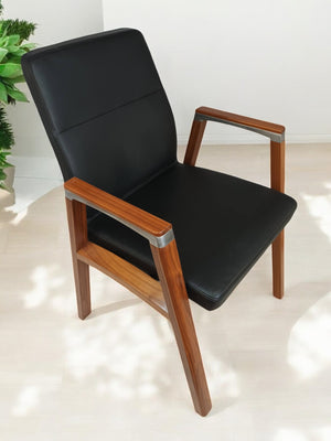 Vintage Sven Christiansen Desk Chairs Office Reception Leather Dining Chairs Stackable Fulcrum