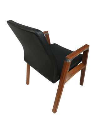 Vintage Sven Christiansen Desk Chairs Office Reception Leather Dining Chairs Stackable Fulcrum