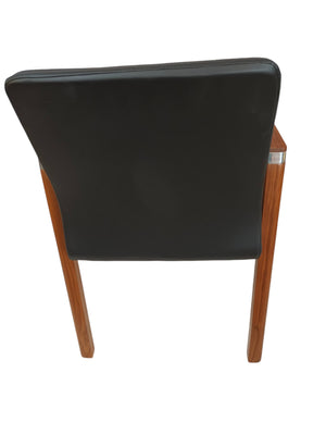 Vintage Sven Christiansen Desk Chairs Office Reception Leather Dining Chairs Stackable Fulcrum