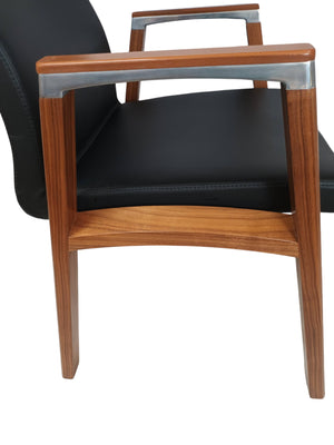 Vintage Sven Christiansen Desk Chairs Office Reception Leather Dining Chairs Stackable Fulcrum