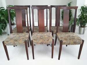 Vintage Mid Century Dining Chairs Danish Style Retro Skovby Style 1970 x 6