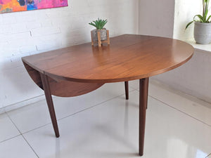 Vintage Mid Century G Plan Dining Table Drop Leaf Gate Leg Drop Flap Retro Teak 1970