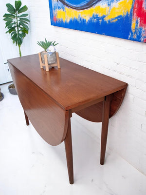 Vintage Mid Century G Plan Dining Table Drop Leaf Gate Leg Drop Flap Retro Teak 1970