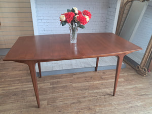 Mid Century McIntosh Teak Dining Table Vintage Extending Table Seats 8 Restored