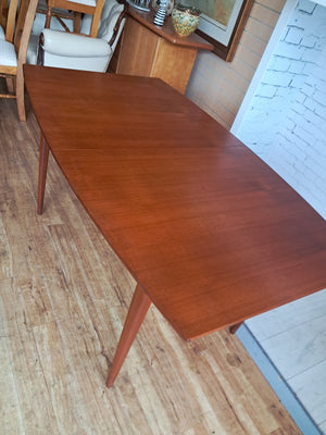 Mid Century McIntosh Teak Dining Table Vintage Extending Table Seats 8 Restored