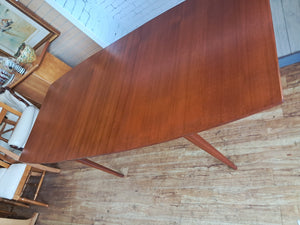 Mid Century McIntosh Teak Dining Table Vintage Extending Table Seats 8 Restored