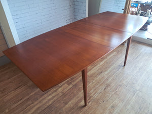 Mid Century McIntosh Teak Dining Table Vintage Extending Table Seats 8 Restored