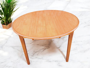 Mid Century Danish Vintage Dining Table Extending Retro Table Teak 1970 Restored