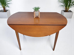 Vintage Mid Century G Plan Style Dining Table Drop Leaf Drop Flap Retro Teak 1960