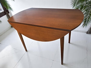 Vintage Mid Century G Plan Style Dining Table Drop Leaf Drop Flap Retro Teak 1960