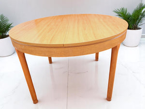 Vintage Mid Century Schreiber Dining Table Extending + 4 x Dining Chairs 1970