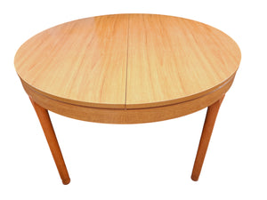 Vintage Mid Century Schreiber Dining Table Extending + 4 x Dining Chairs 1970