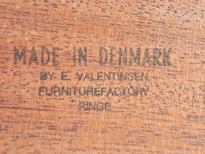 Mid Century Vintage Dining Table Double Extending Danish Valentinsen Teak 1960 Restored