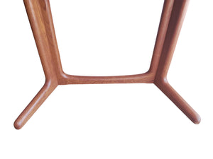 Mid Century Vintage Dining Table Double Extending Danish Valentinsen Teak 1960 Restored