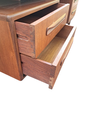 Mid Century G Plan Fresco Dressing Table +  Mirror / Desk Vintage Teak 1960 Refinished