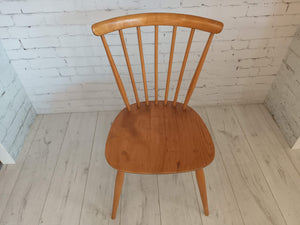 Mid Century Vintage Ercol Dining Chairs 449 x  2  - Beech & Elm + Free Cushions Restored