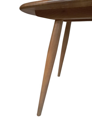 Mid Century Ercol Plank Coffee Table Side Table Solid Elm Vintage Retro Restored