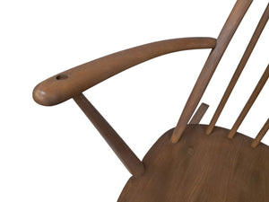 Vintage Mid Century Ercol Small Rocking Chair Light Elm Wood Frame Windsor Chair Armchair 1970's
