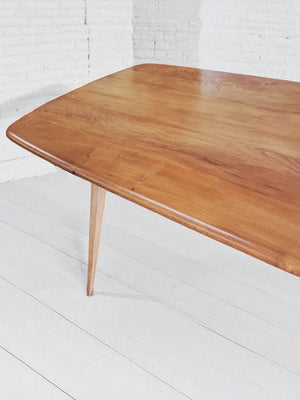 Mid Century Ercol Plank Vintage Dining Table Vintage Blonde 1960's