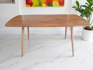 Mid Century Ercol Plank Vintage Dining Table Vintage Blonde 1960's