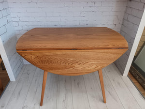 Vintage Ercol Drop Leaf Plank Dining Table Mid Century Elm Retro Stunning Condition Refurbished