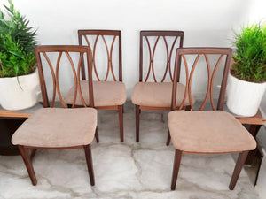 Mid Century Vintage G Plan Dining Chairs  x 4 Retro Teak E Gomme 1960's