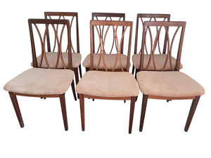 Mid Century Vintage G Plan Dining Chairs  x 6 Retro Teak E Gomme 1960's