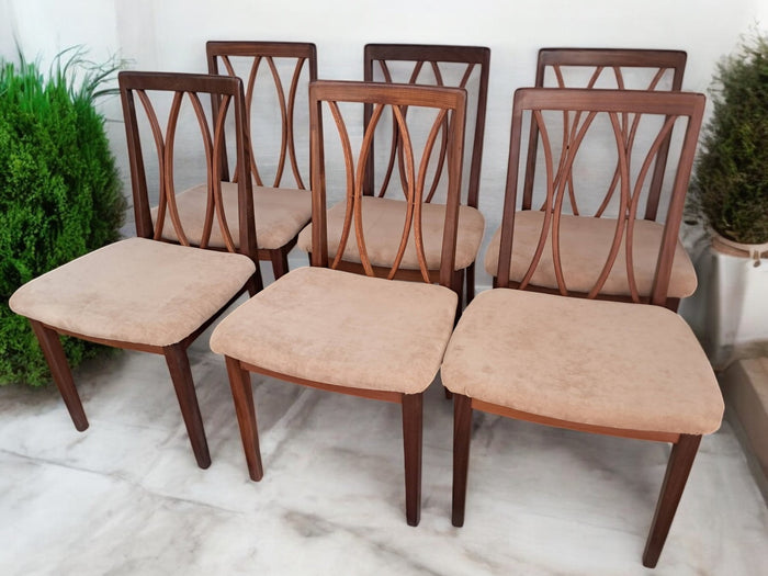 Mid Century Vintage G Plan Dining Chairs  x 6 Retro Teak E Gomme 1960's