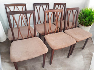 Mid Century Vintage G Plan Dining Chairs  x 6 Retro Teak E Gomme 1960's