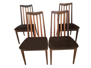 Mid Century Vintage G Plan Fresco Dining Chairs  x 4 Retro Teak E Gomme