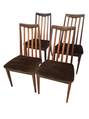 Mid Century Vintage G Plan Fresco Dining Chairs  x 4 Retro Teak E Gomme