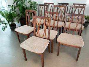 Mid Century Vintage G Plan Dining Chairs  x 10 Retro Teak E Gomme 1960's