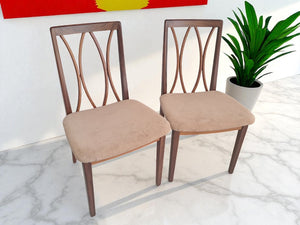 Mid Century Vintage G Plan Dining Chairs  x 2 Retro Teak E Gomme 1960's