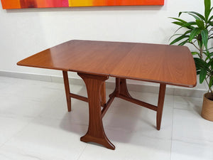 Vintage Mid Century G Plan Fresco Dining Table Drop Leaf Gate Leg Retro Teak Restored