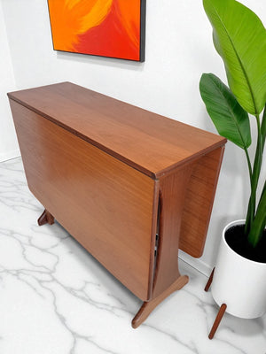 Vintage Mid Century G Plan Fresco Dining Table Drop Leaf Gate Leg Retro Teak Restored