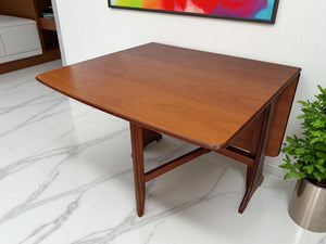 Vintage Mid Century G Plan Fresco Dining Table Drop Leaf Gate Leg Retro Teak Restored