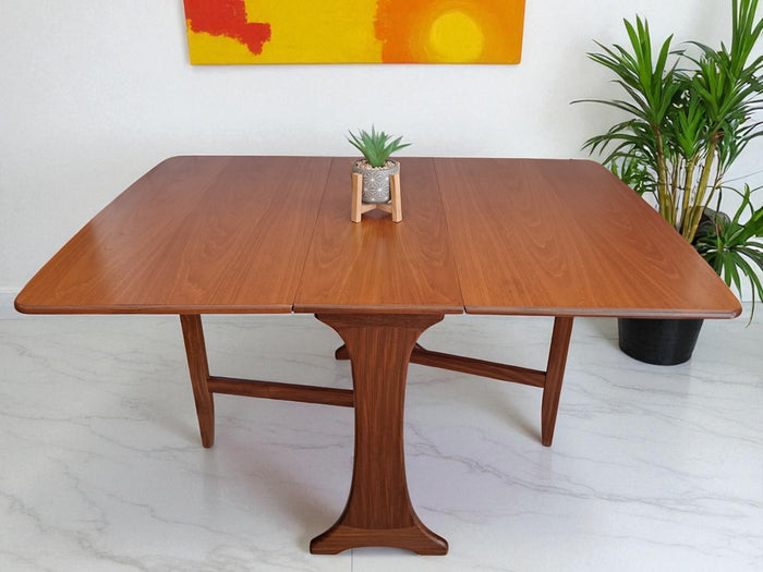 Vintage Mid Century G Plan Fresco Dining Table Drop Leaf Gate Leg Retro Teak Restored