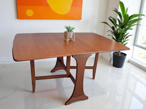 Vintage Mid Century G Plan Fresco Dining Table Drop Leaf Gate Leg Retro Teak Restored